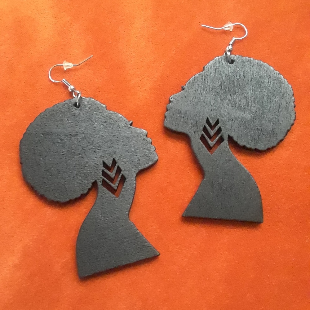 Afro Woman Earrings